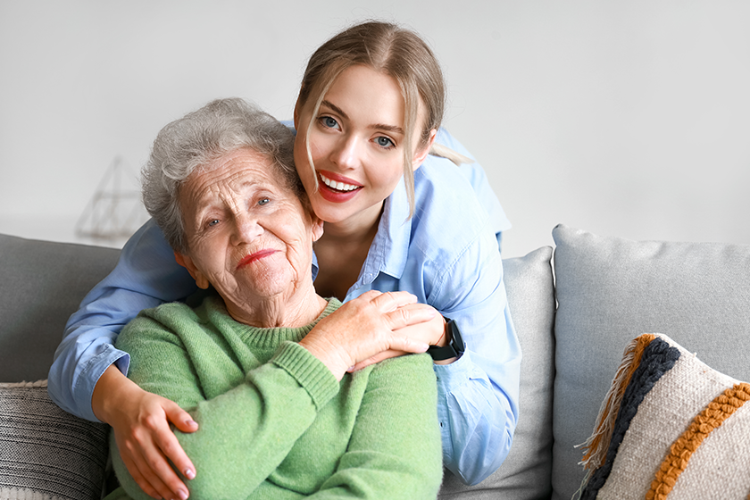   Remove BG  Save  Share  Sample  Young woman and her grandmother hugging